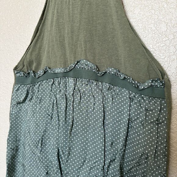 Very Gotha Italia Sleeveless Green Collared Shirt Sweater Mixed Size Small (3) - Picture 7 of 13